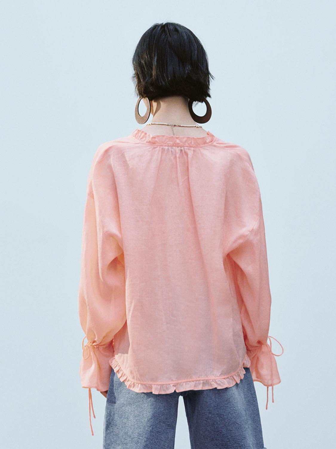 Ruffle Trim Shirts