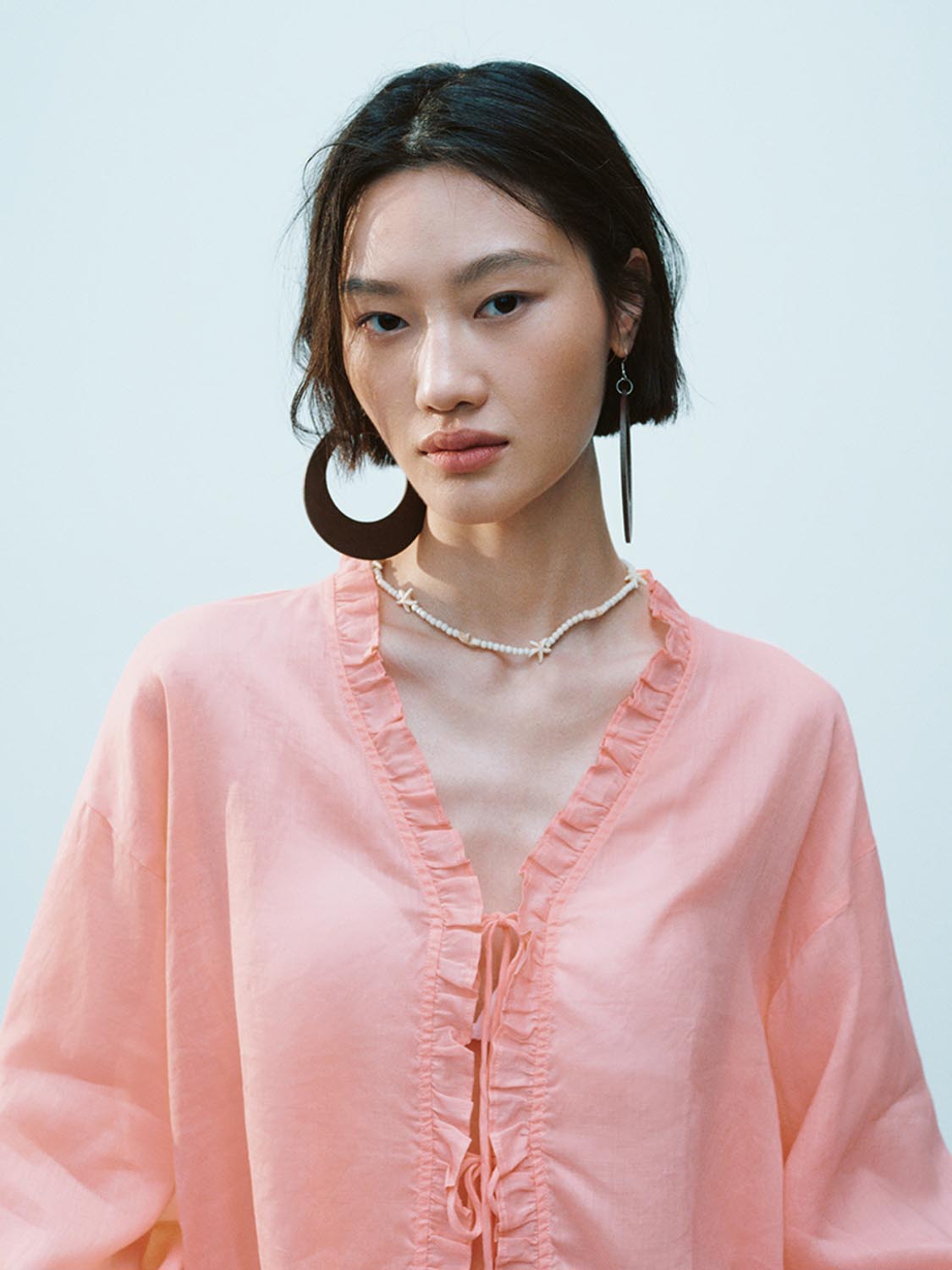 Ruffle Trim Shirts