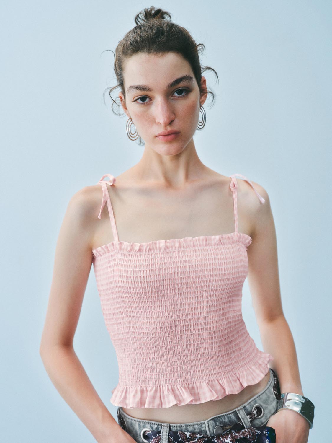 Shirred Strap Tops