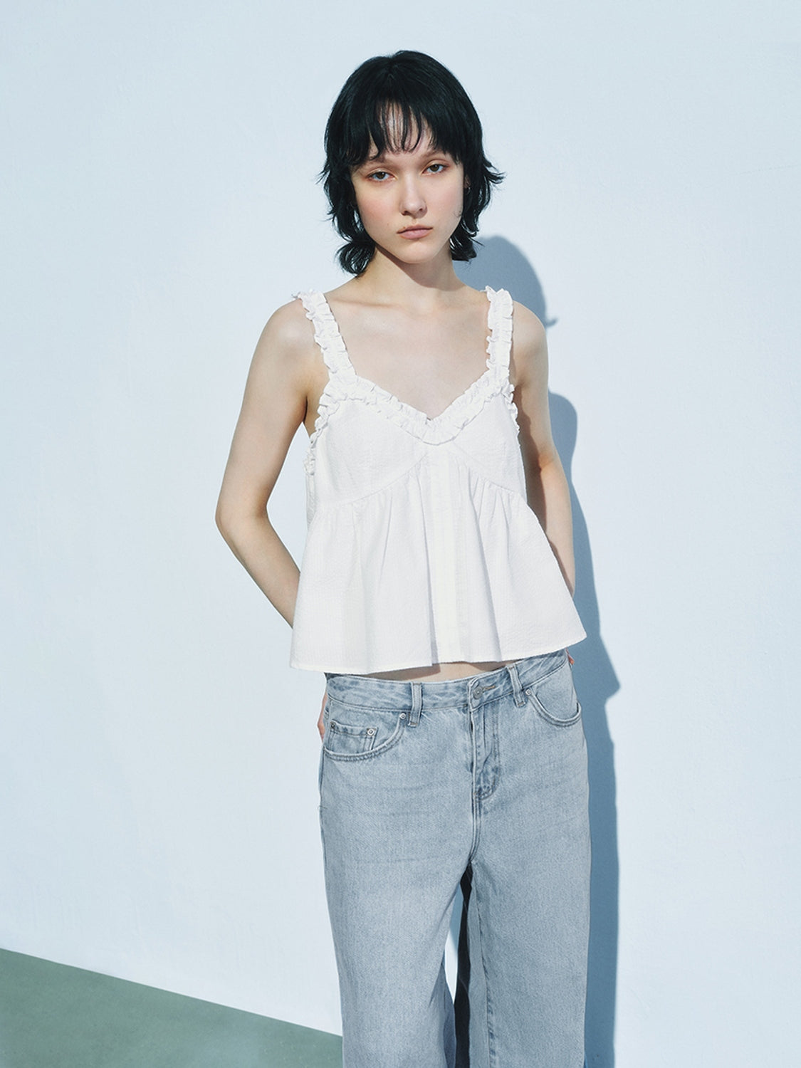 Lace Ruffle Tops