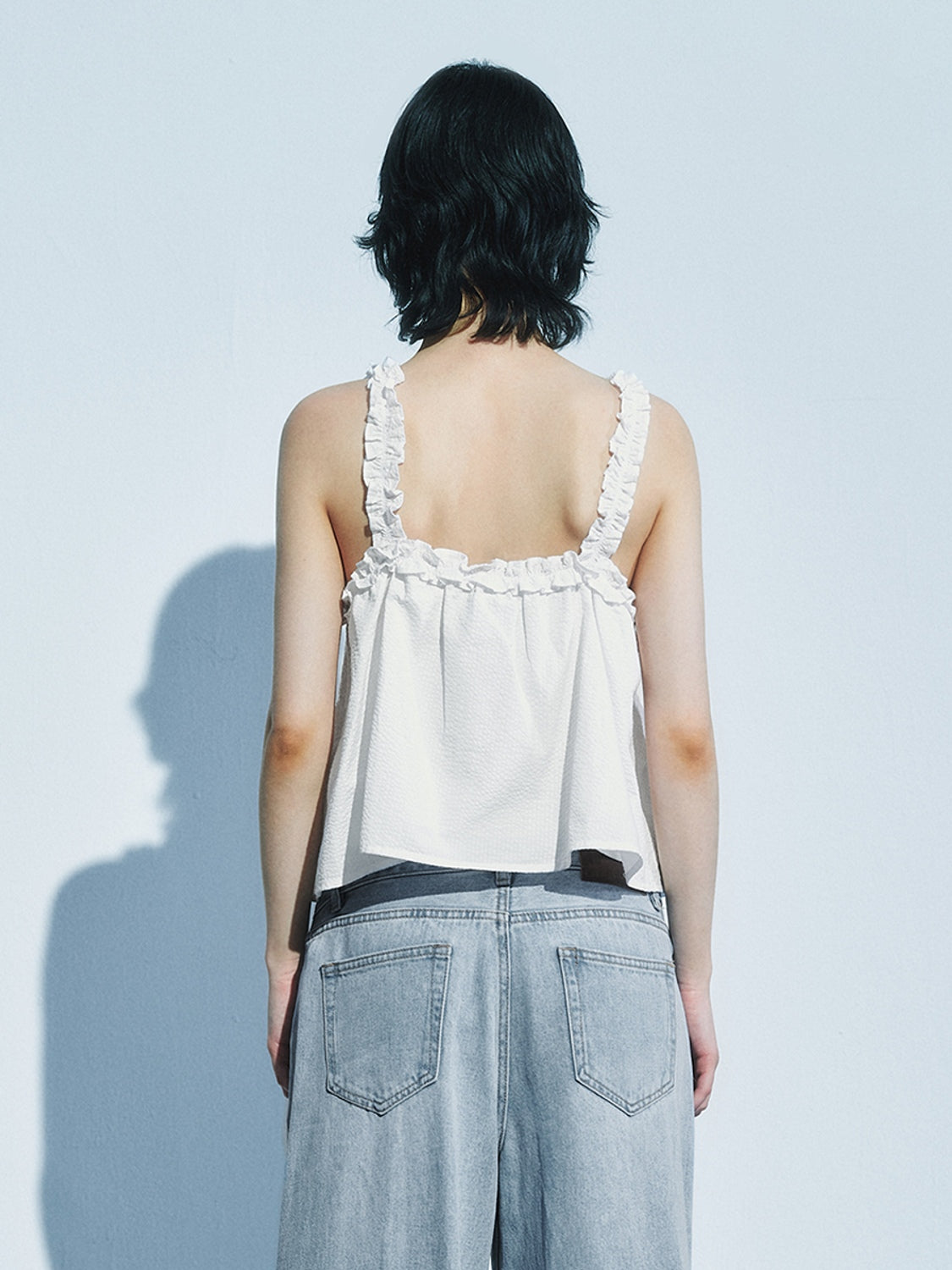 Lace Ruffle Tops