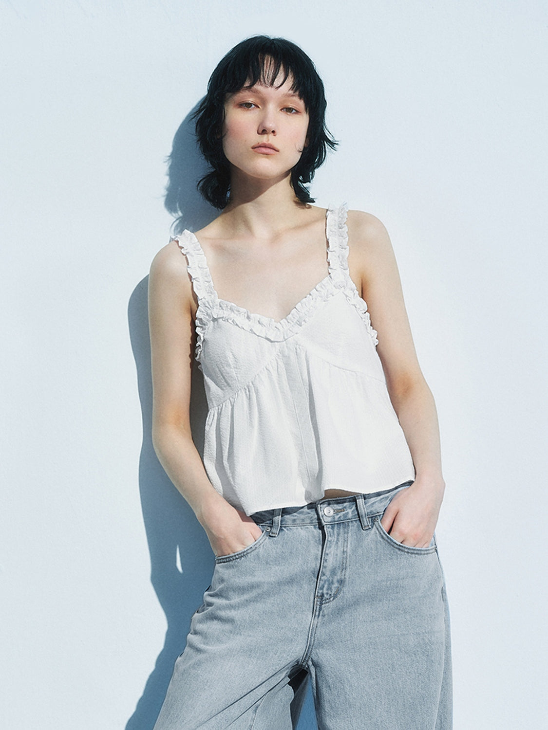 Lace Ruffle Tops