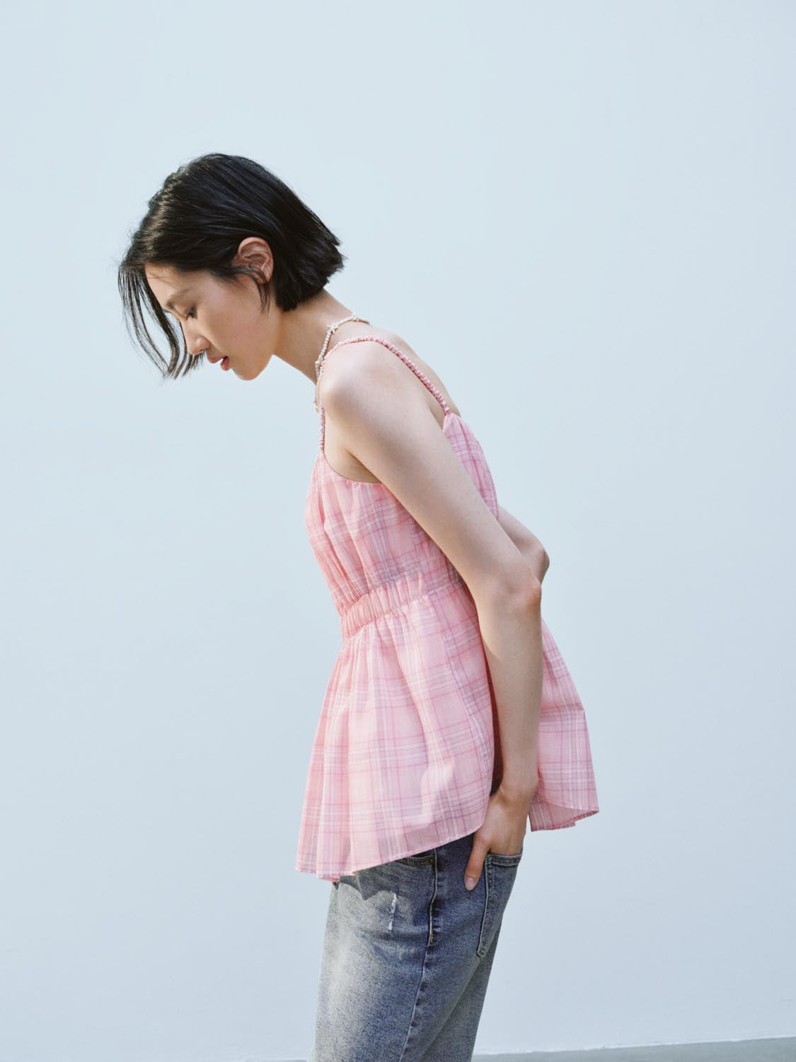 Plaid Cami Tops