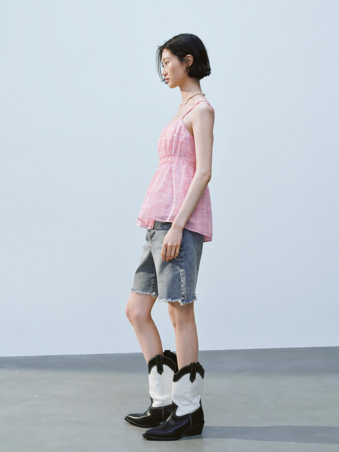 Plaid Cami Tops