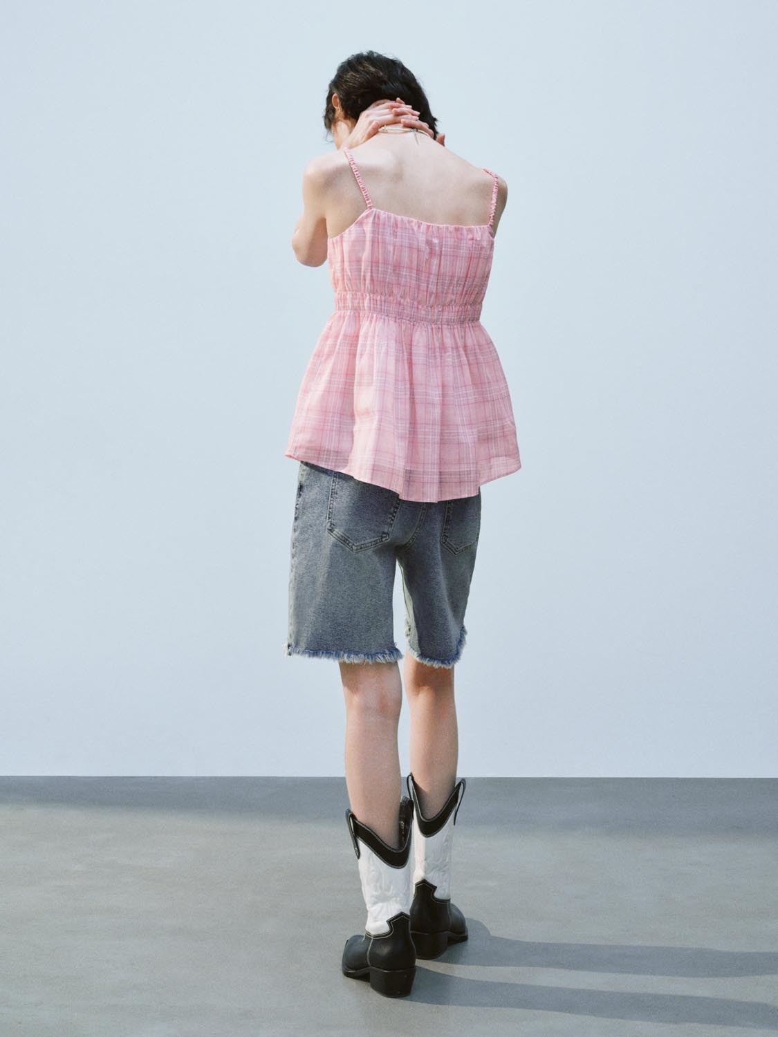 Plaid Cami Tops