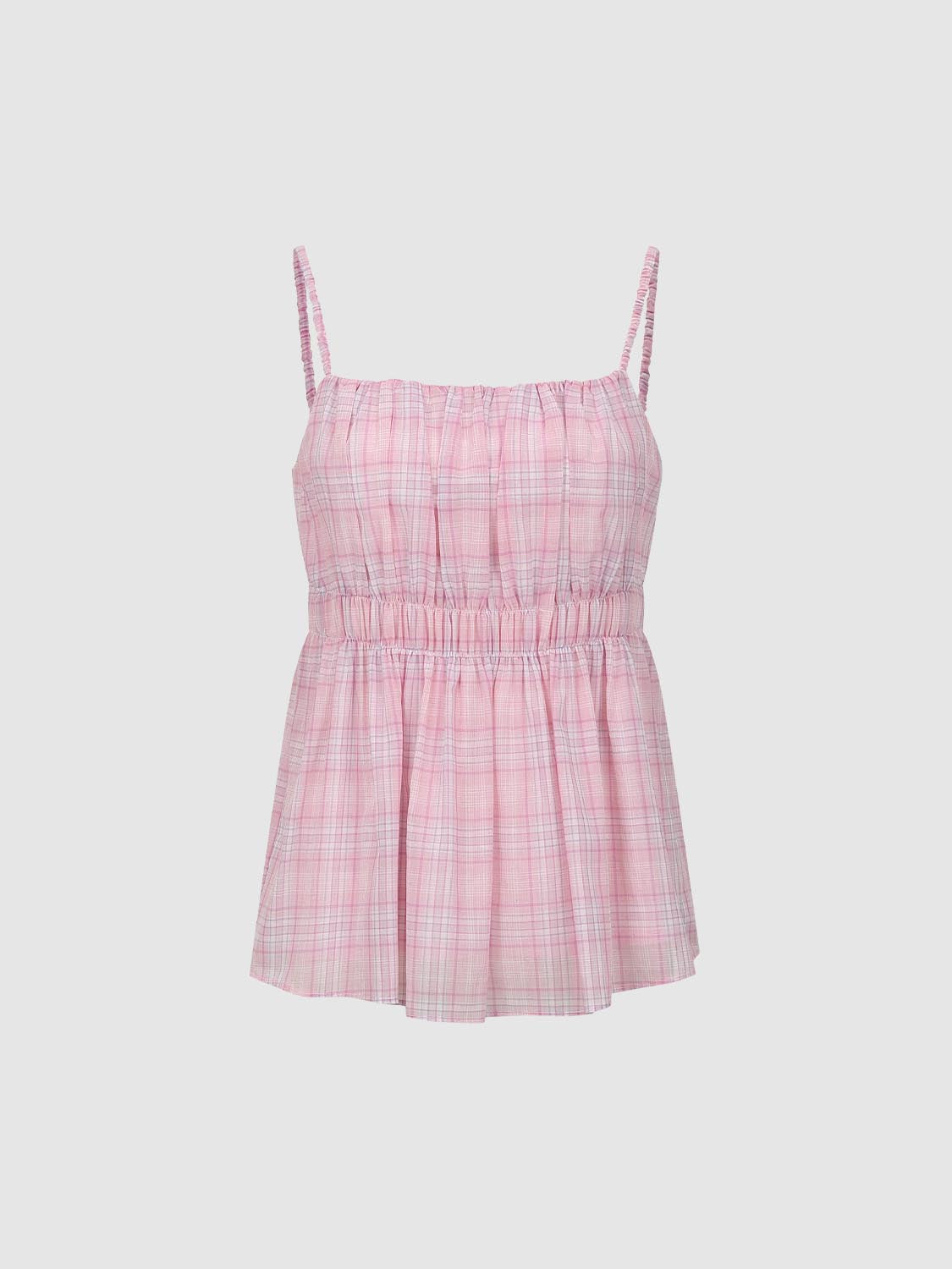Plaid Cami Tops