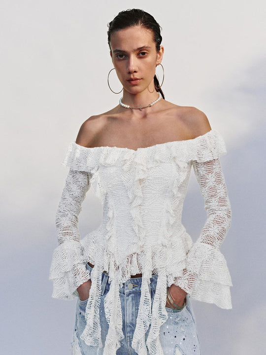 Ruffle Overhead Blouses