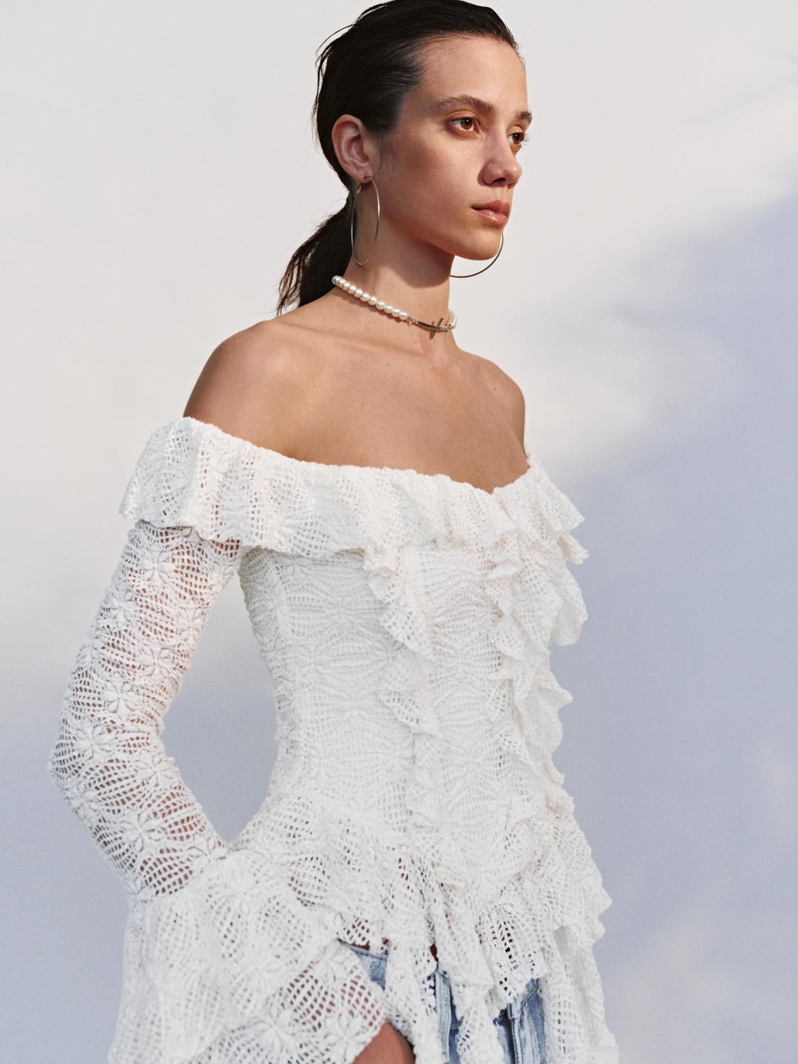 Ruffle Overhead Blouses