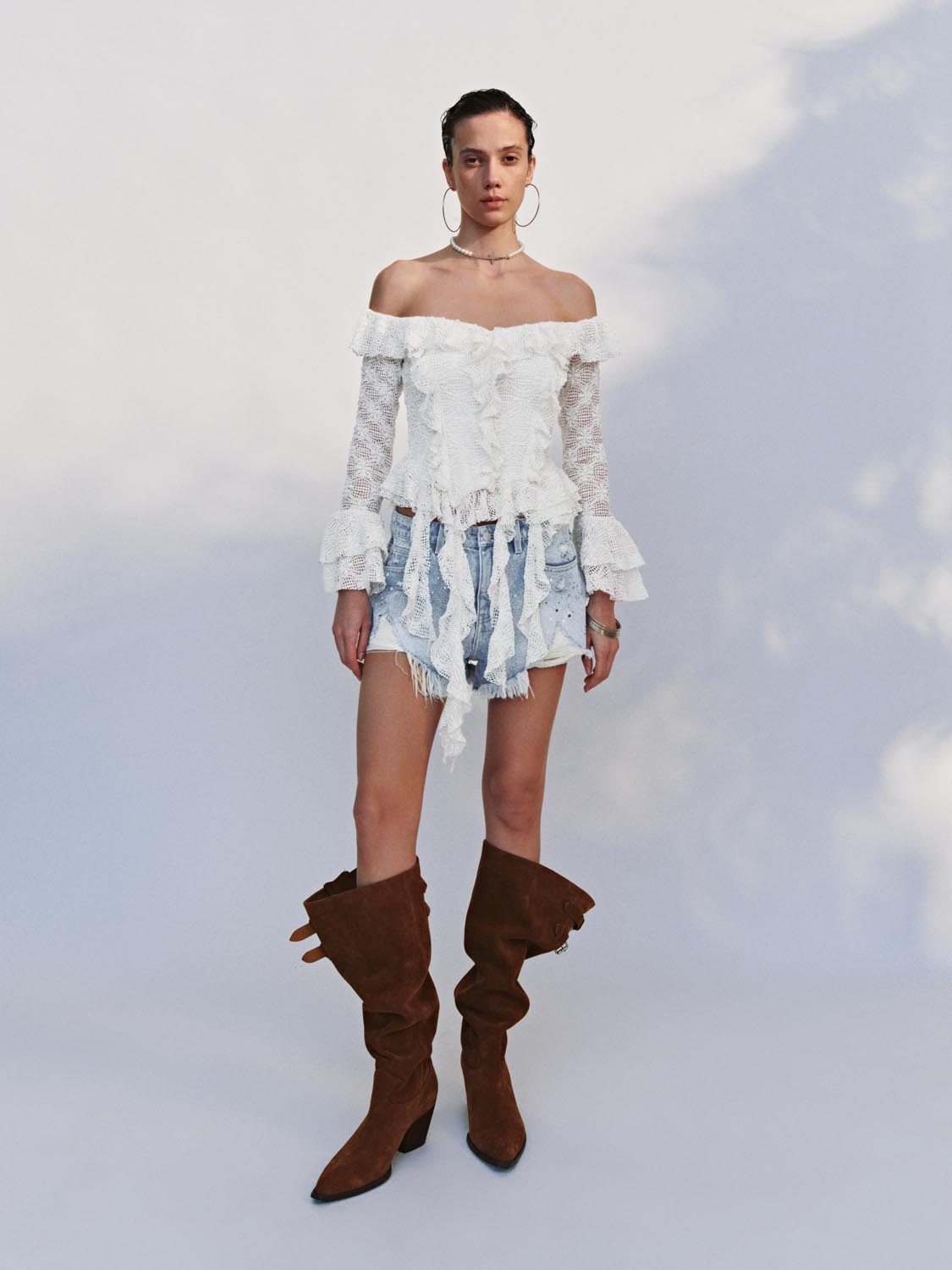 Ruffle Overhead Blouses