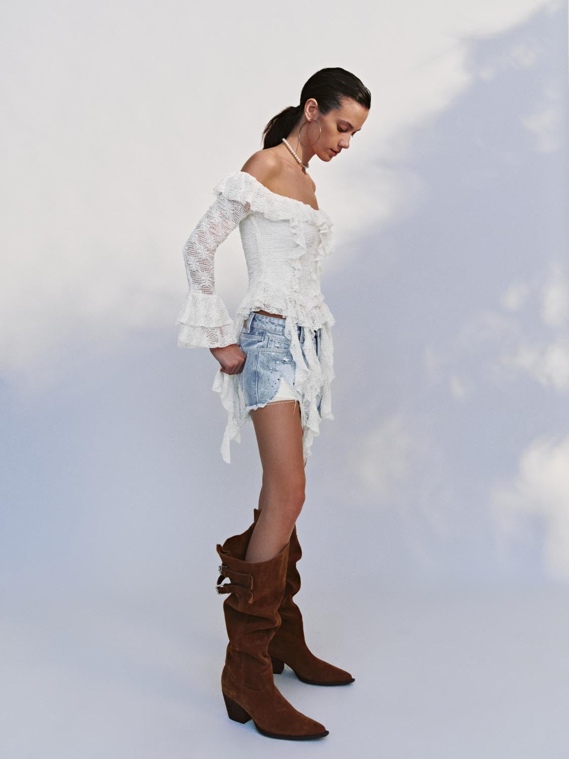 Ruffle Overhead Blouses