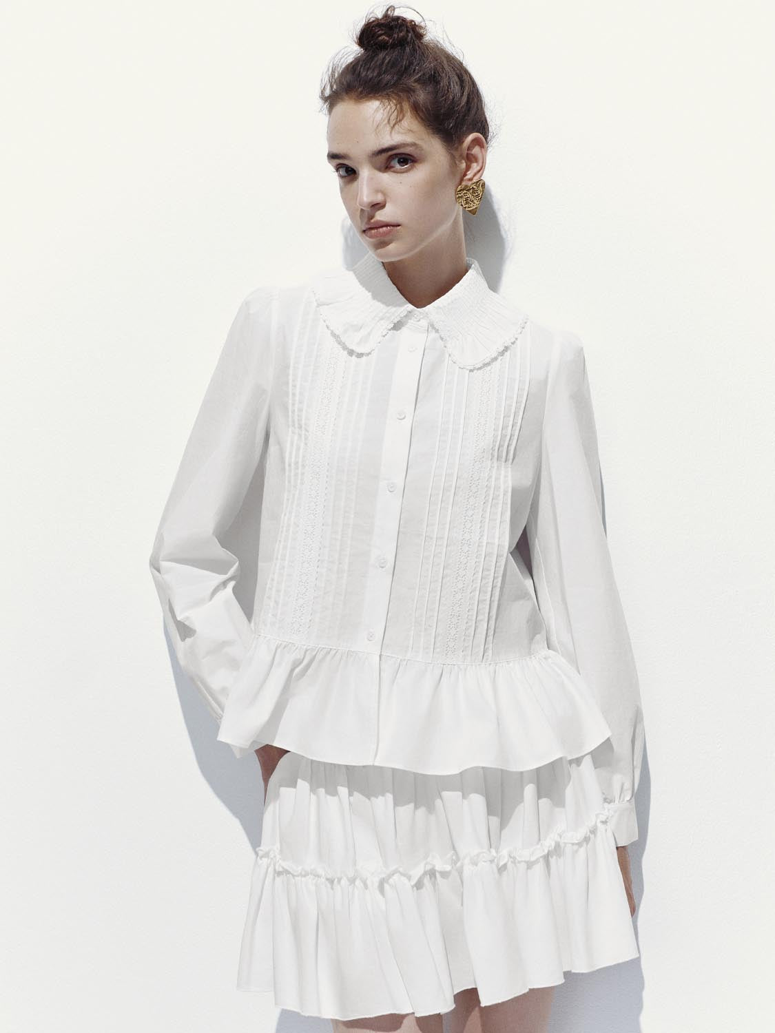 Ruffle Hem Shirts