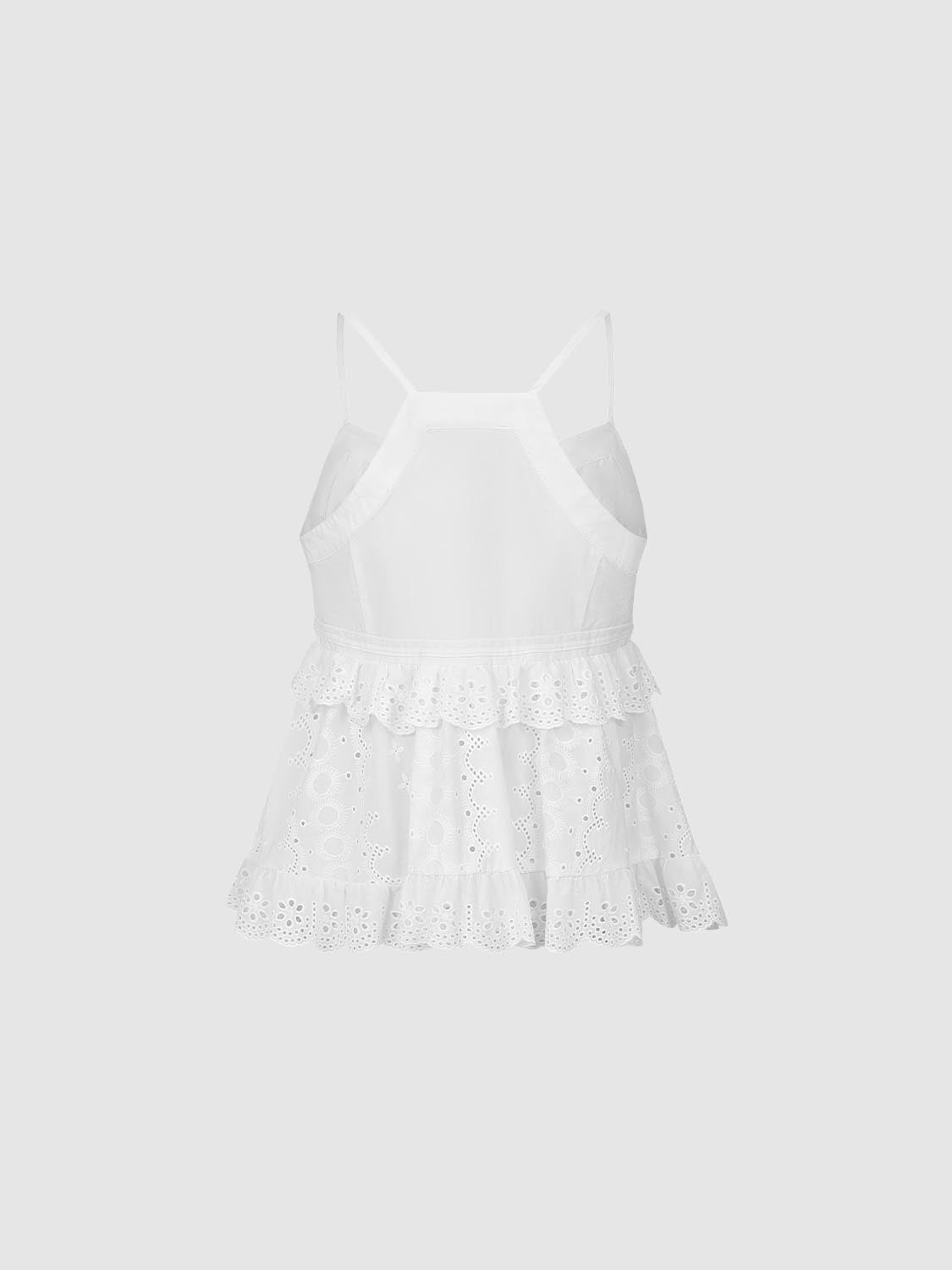 Layered Ruffle Cami Tops