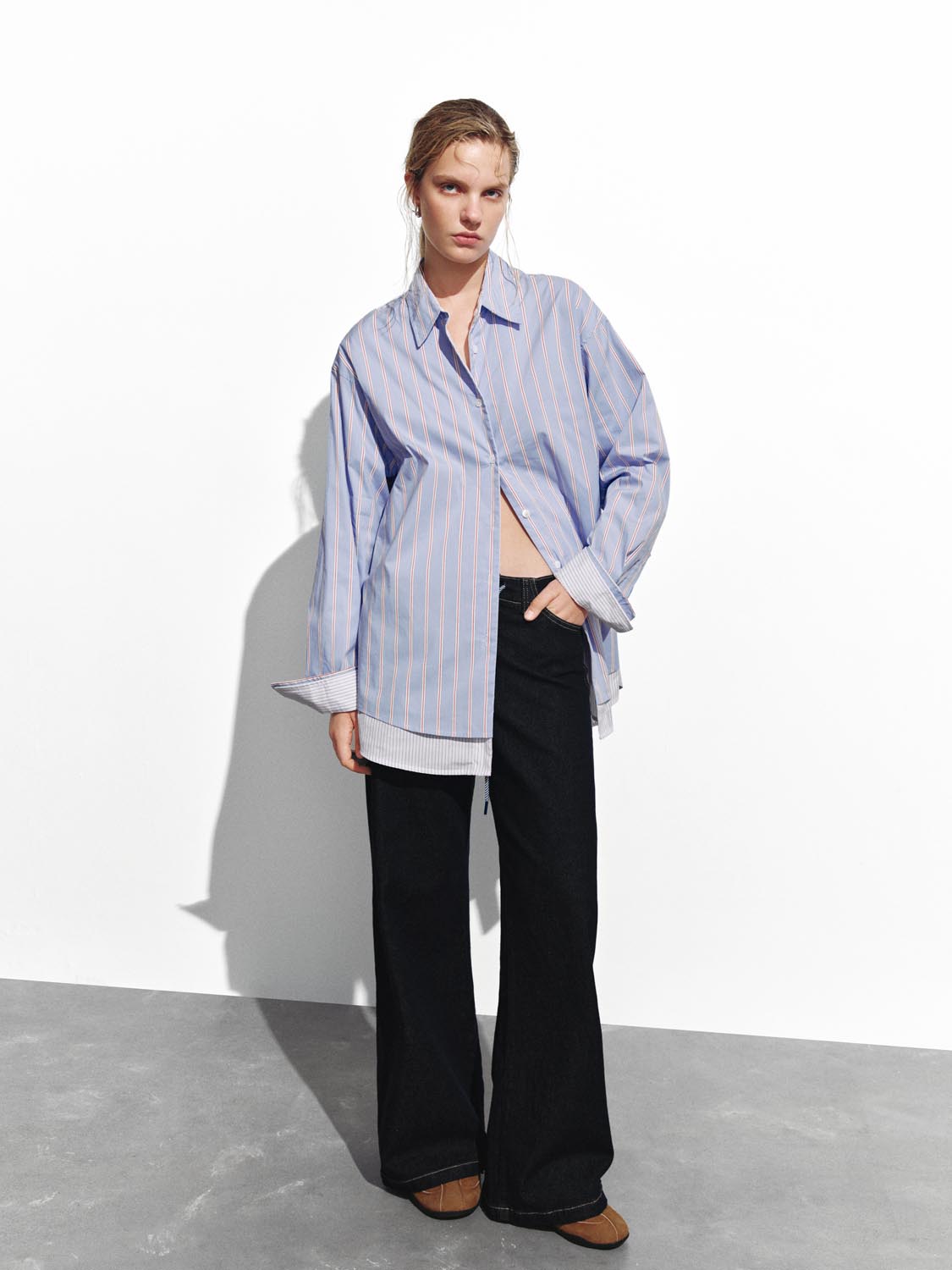 2 In 1 Striped Shirts