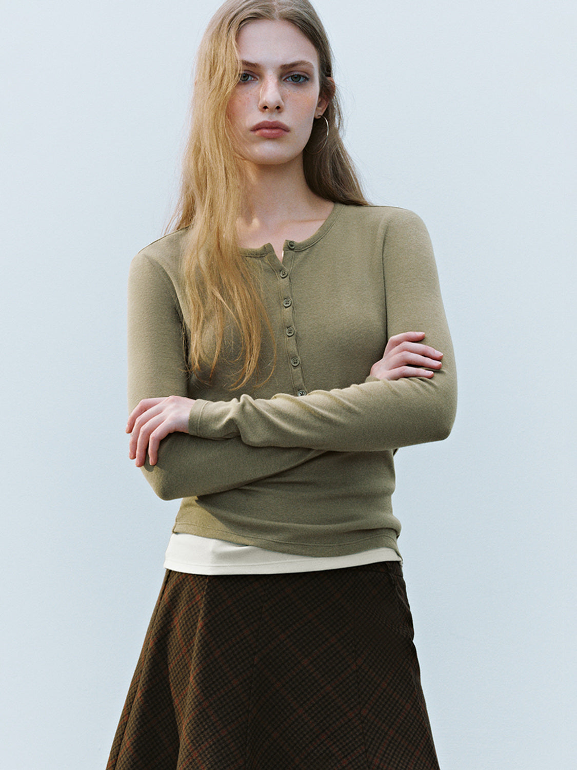 2 In 1 Skinny Long Sleeve T-Shirts