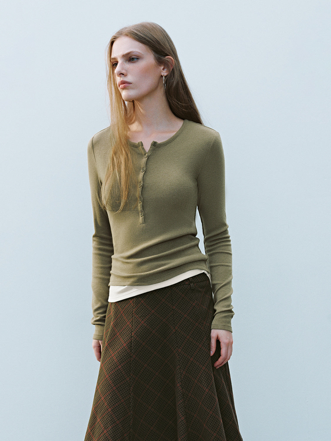 2 In 1 Skinny Long Sleeve T-Shirts
