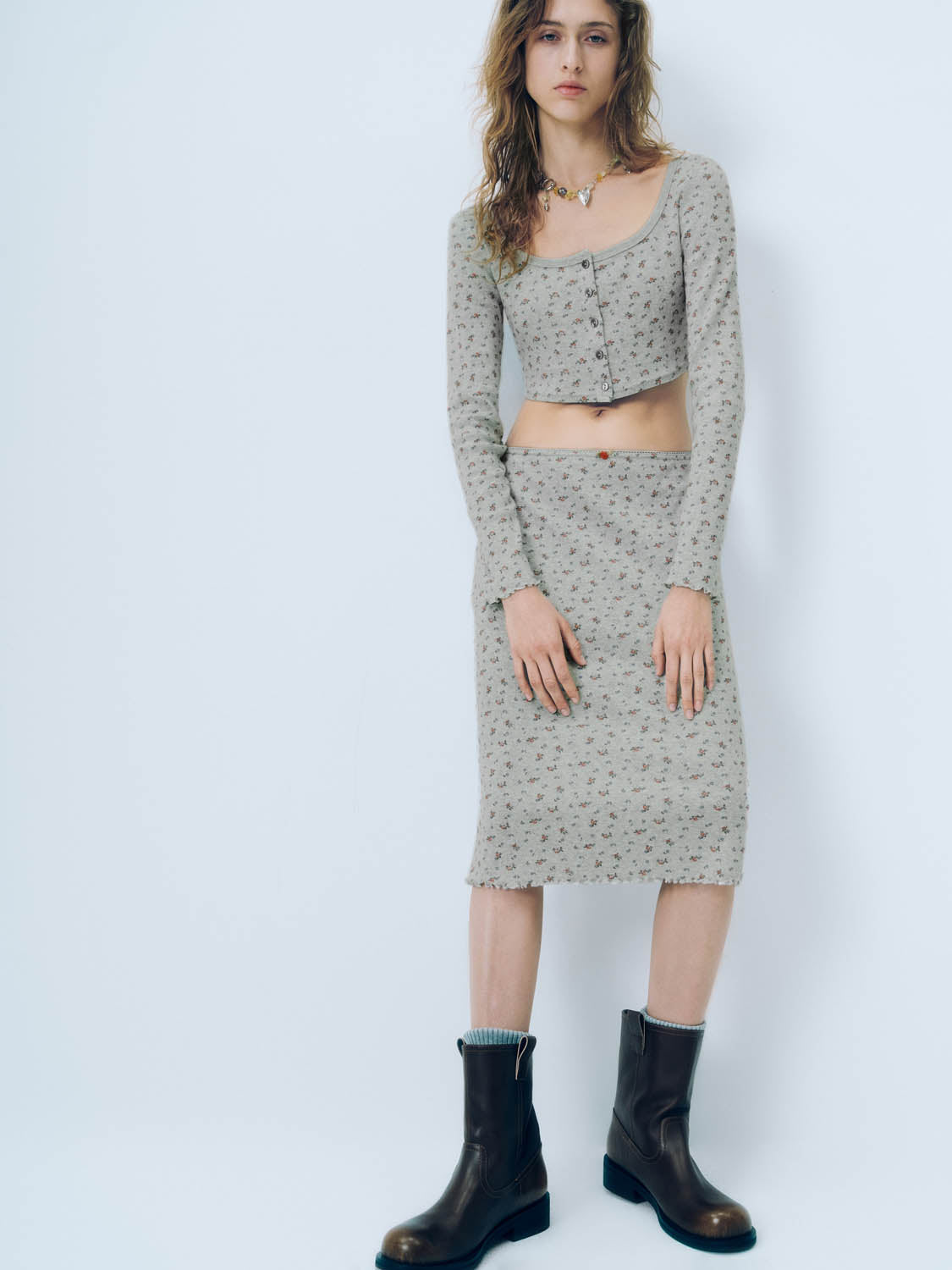 Floral Skinny T-Shirts