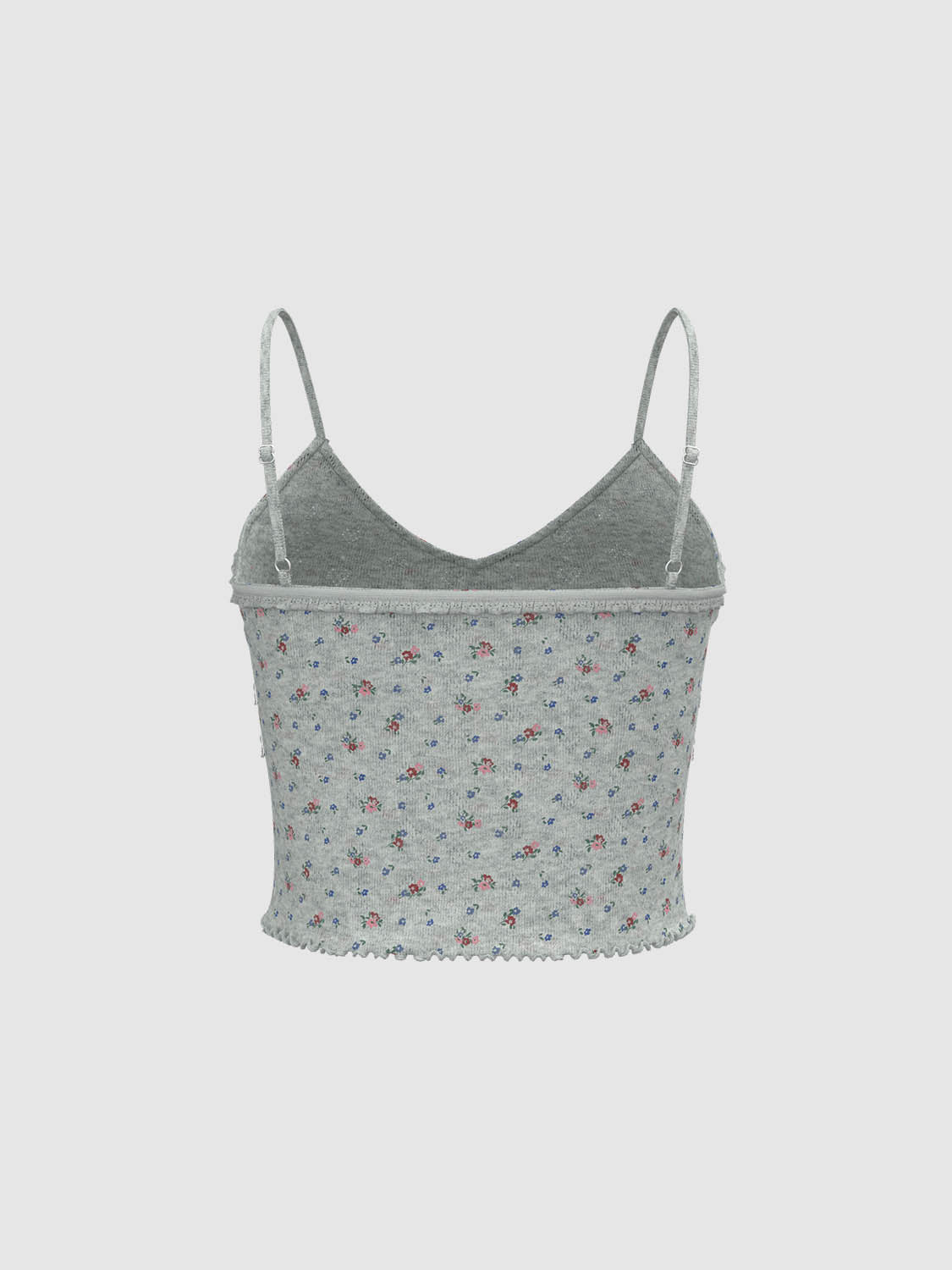 Floral Skinny Tank Tops