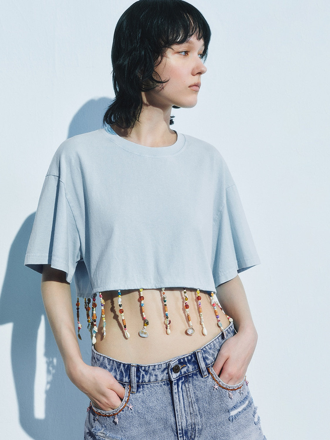 Cropped Short Sleeve T-Shirts