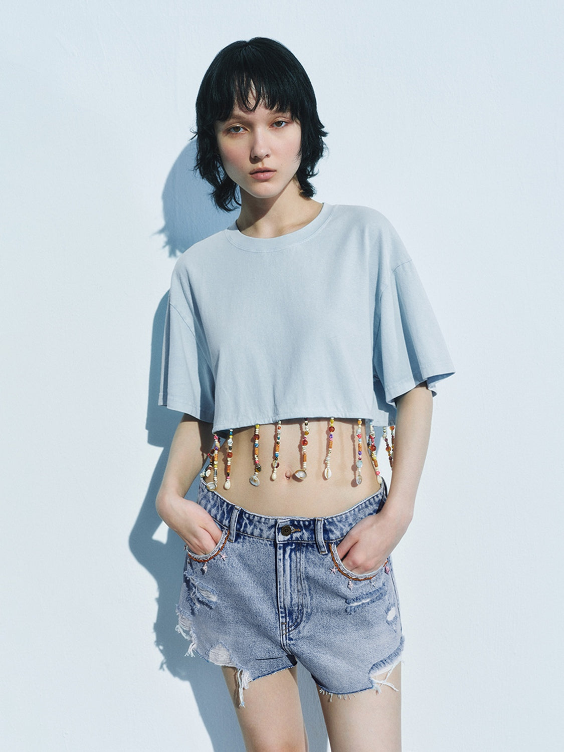 Cropped Short Sleeve T-Shirts