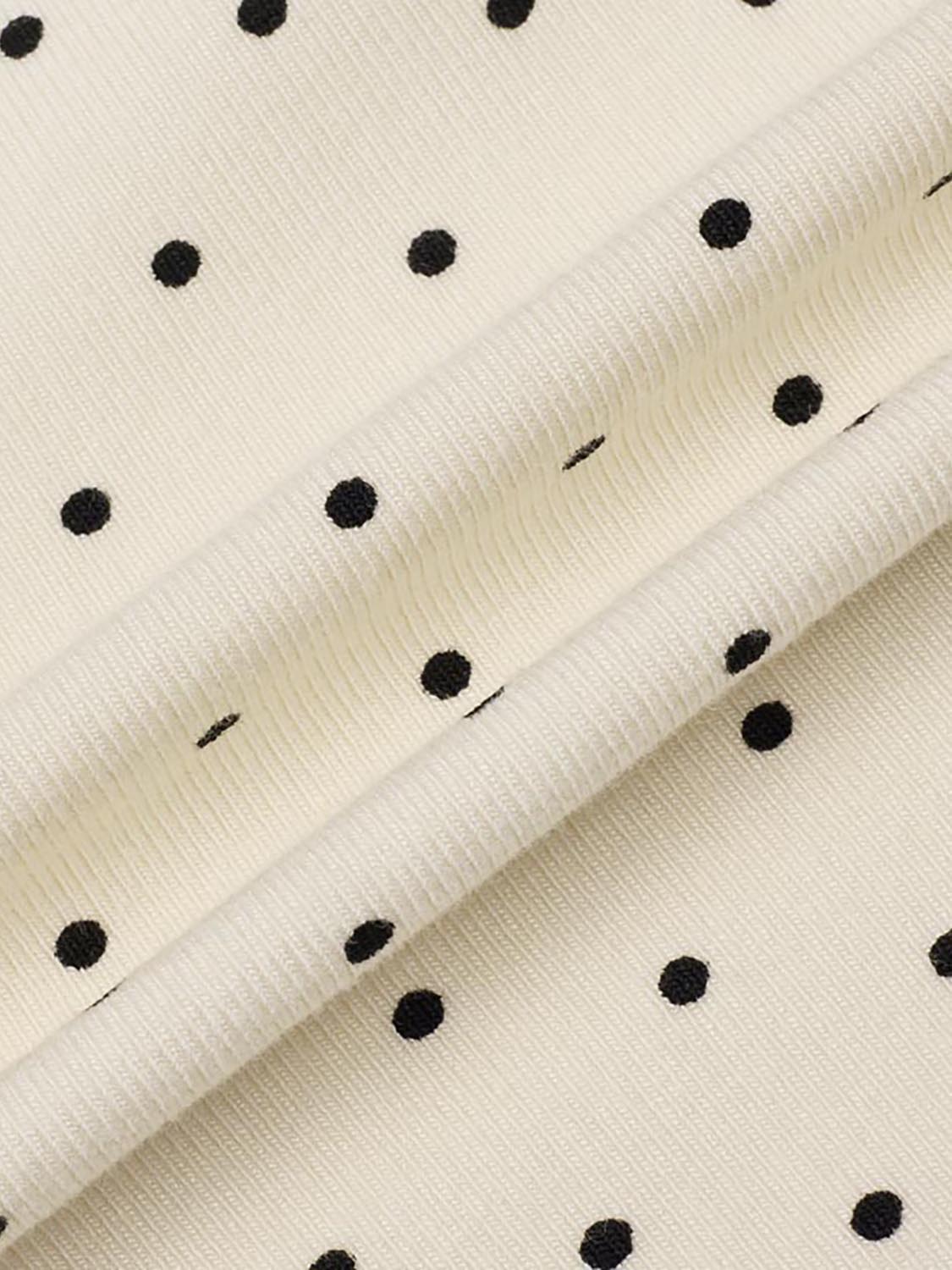 Tie Front Dotted Blouses