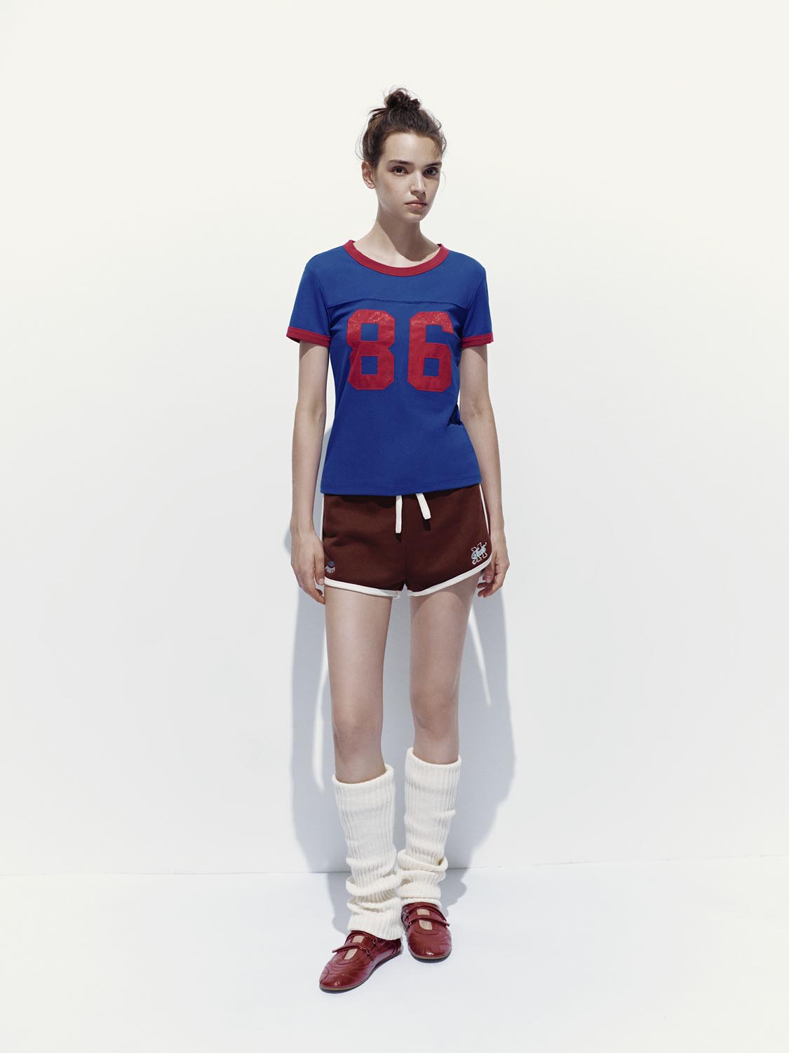 Contrast-Color Print T-Shirts