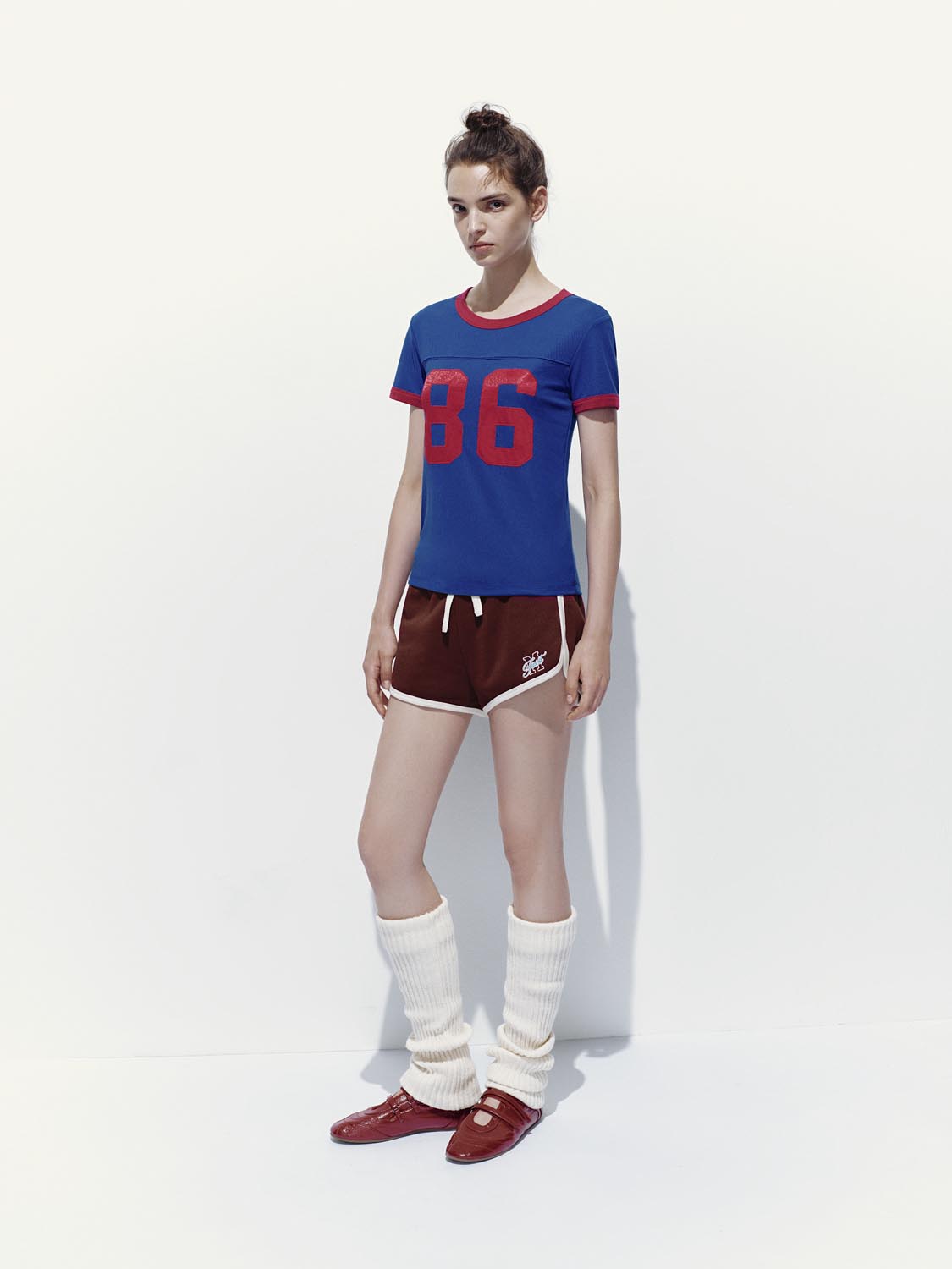 Contrast-Color Print T-Shirts
