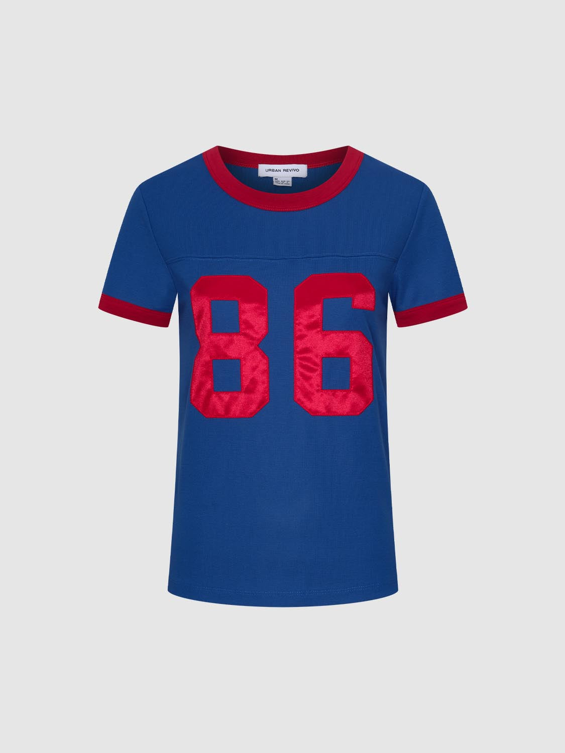 Contrast-Color Print T-Shirts