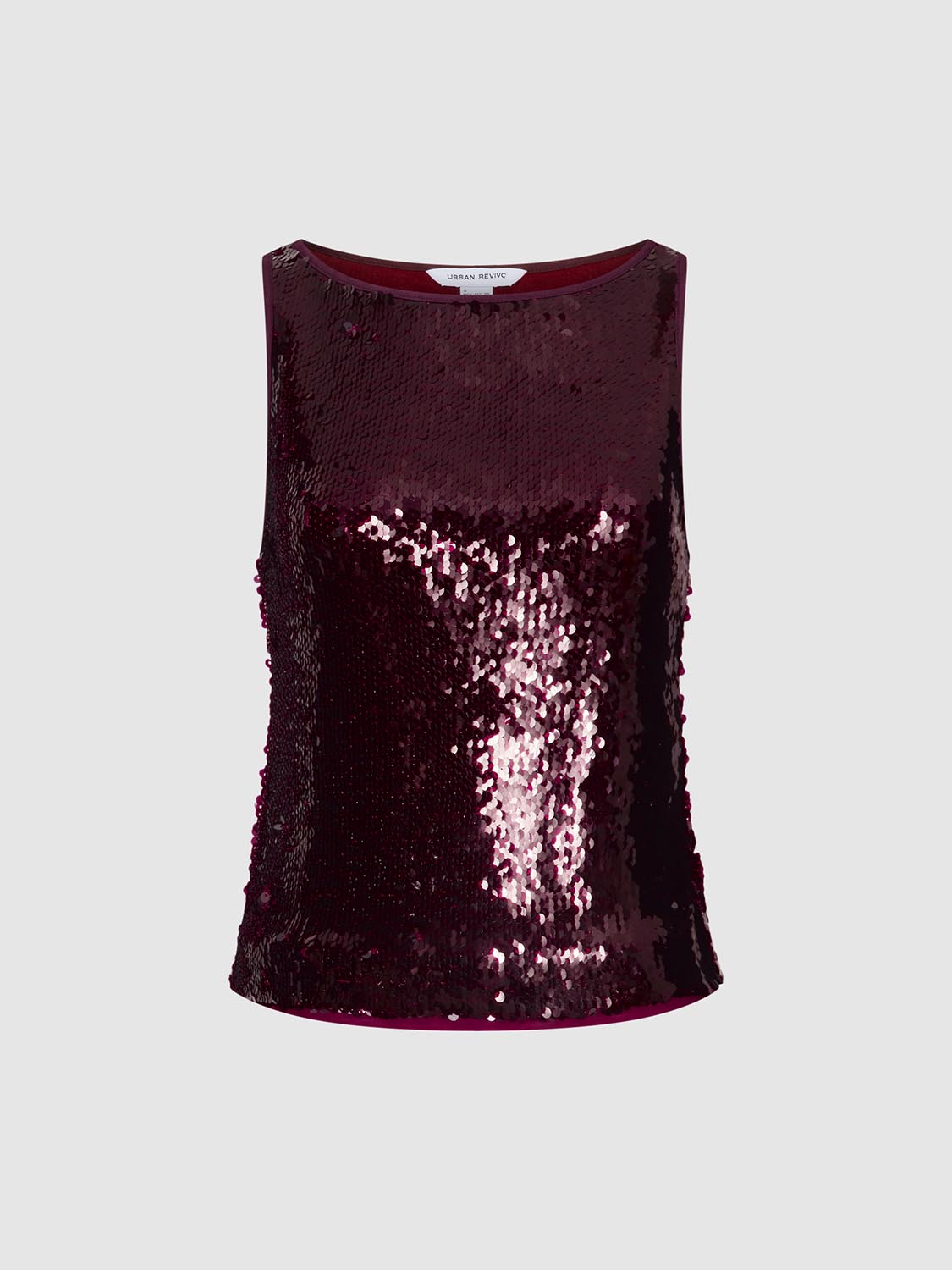 Sequin Sleeveless Tank Top