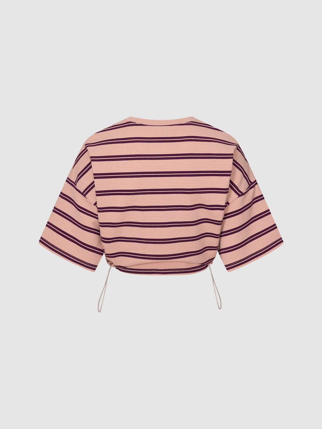เสื้อยืดลายทางชายระบายบอลลูน