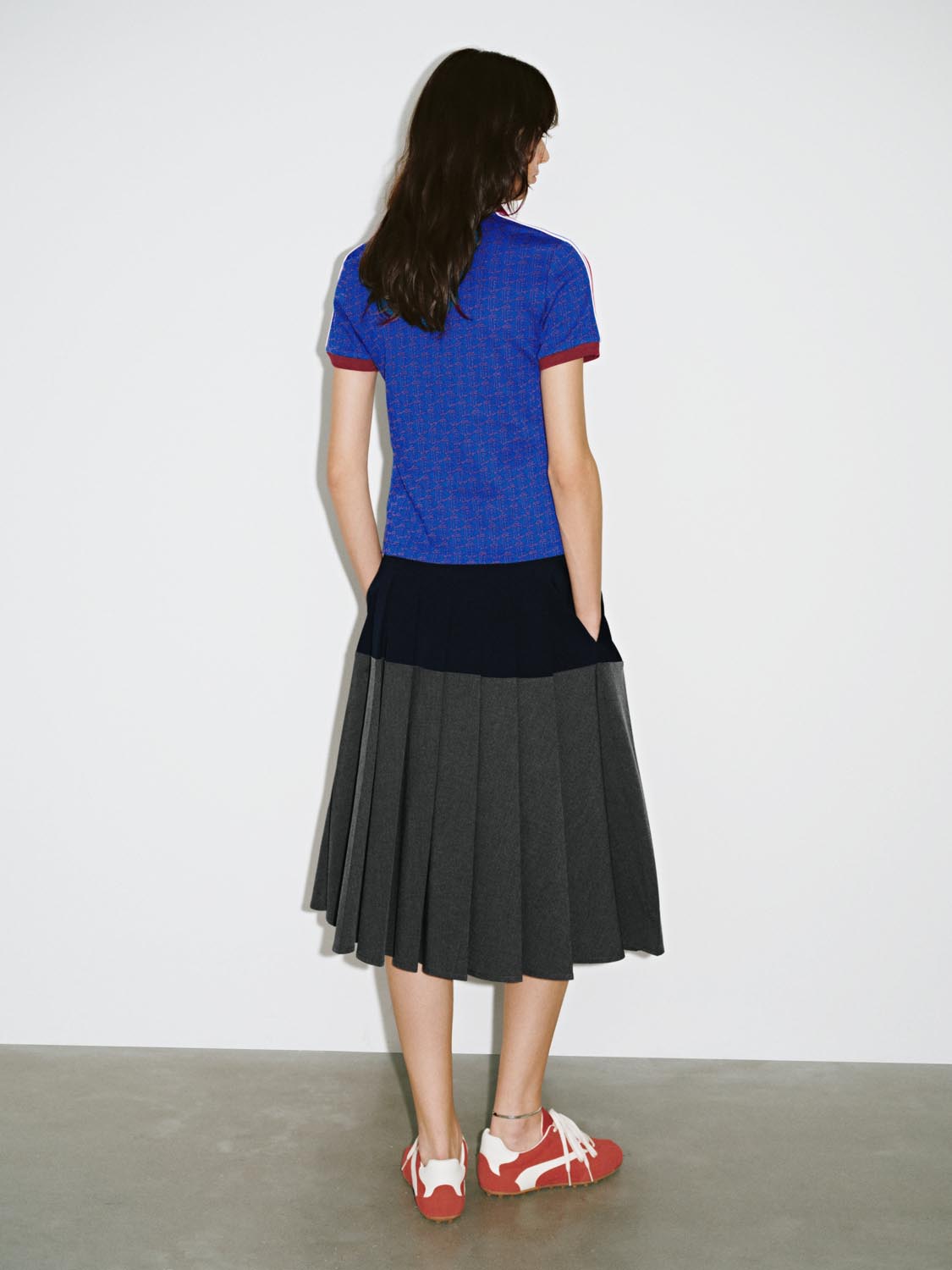 Pleated A-Line Skirts