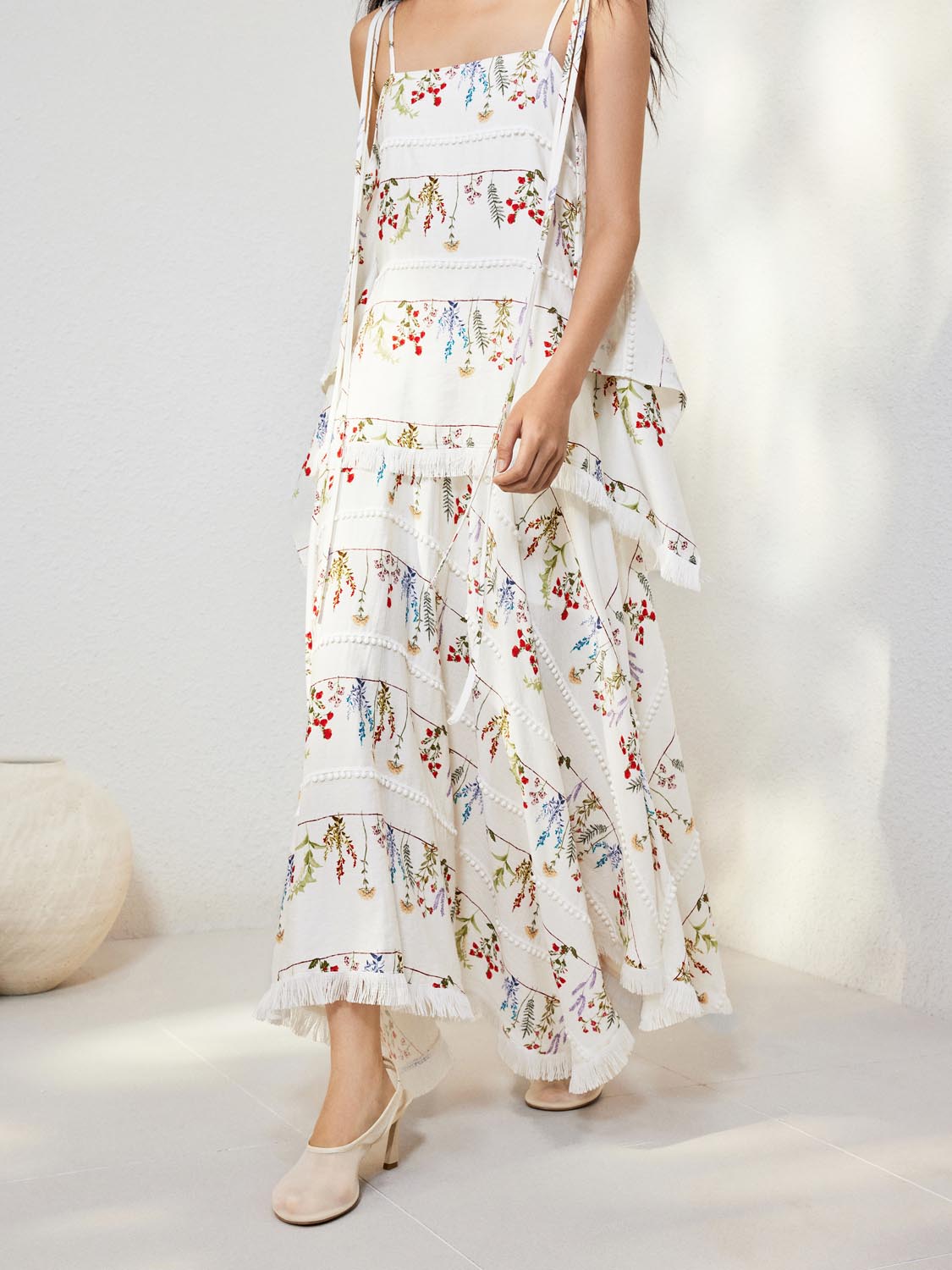 Floral A-Line Maxi Skirts