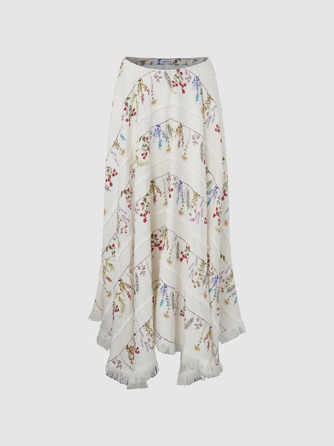 Floral A-Line Maxi Skirts
