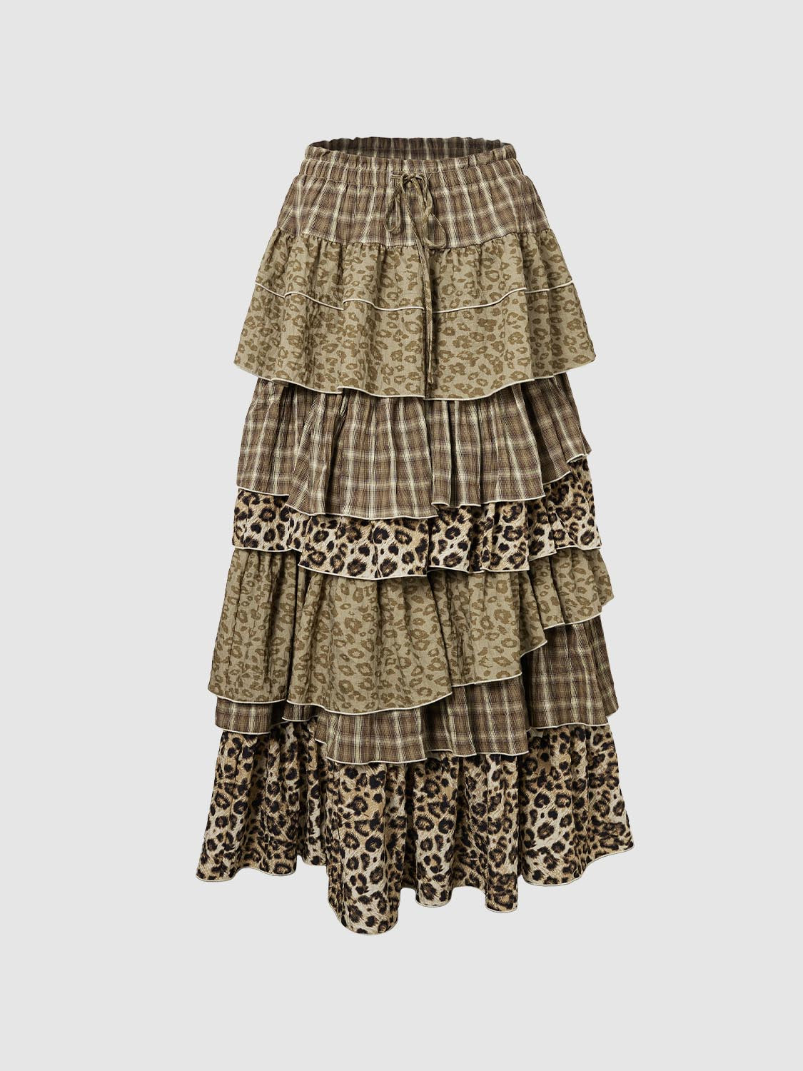 Tiered A-Line Maxi Skirts