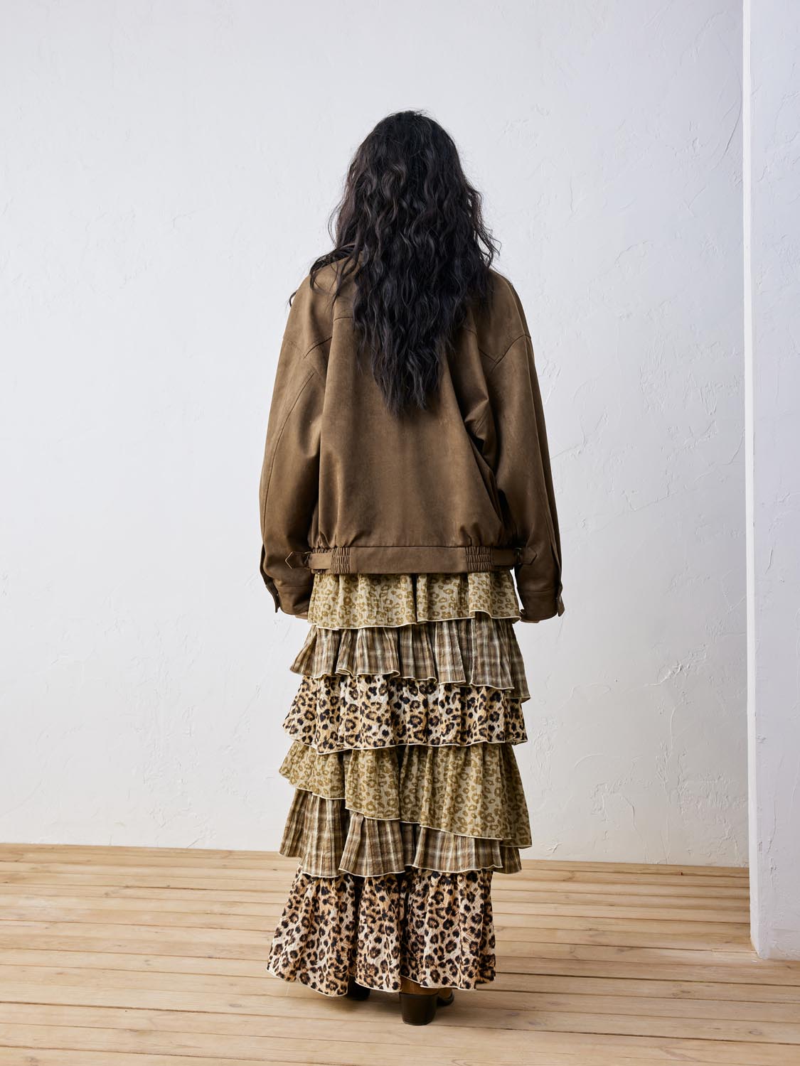 Tiered A-Line Maxi Skirts