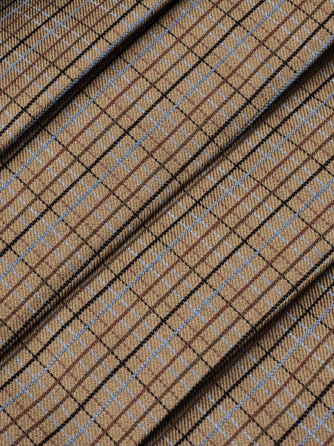 2 In 1 Layered Check Midi Skirts