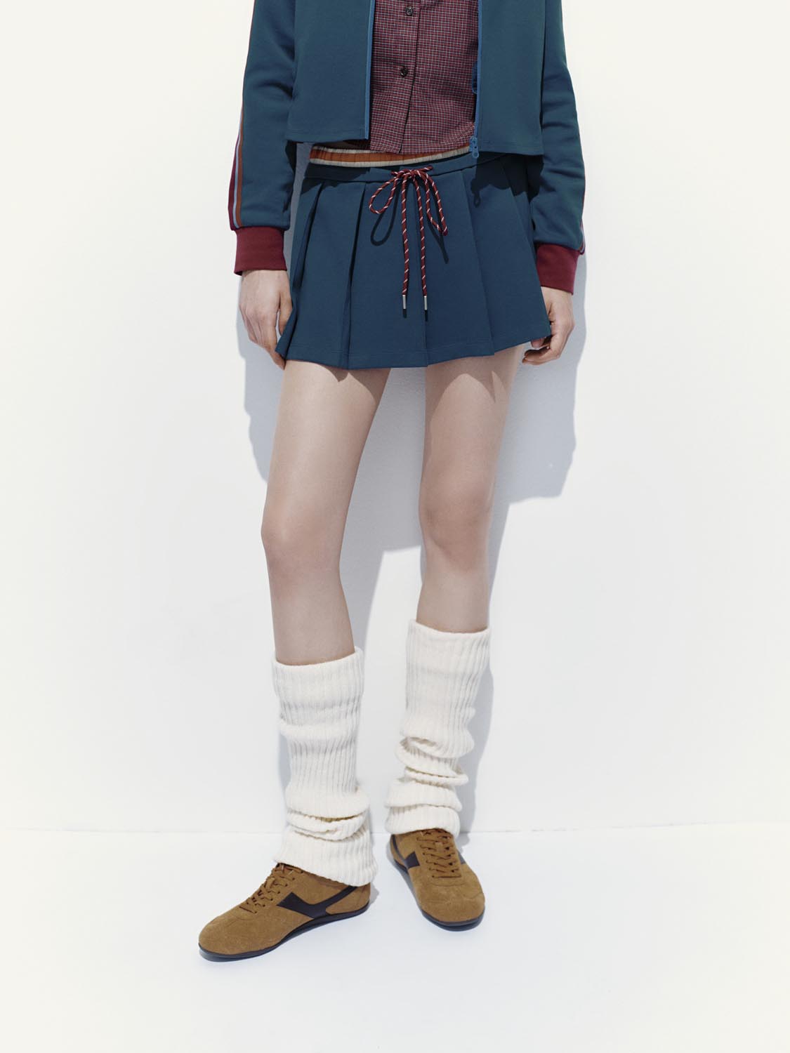 2 In 1 Spliced Drawstring Shorts