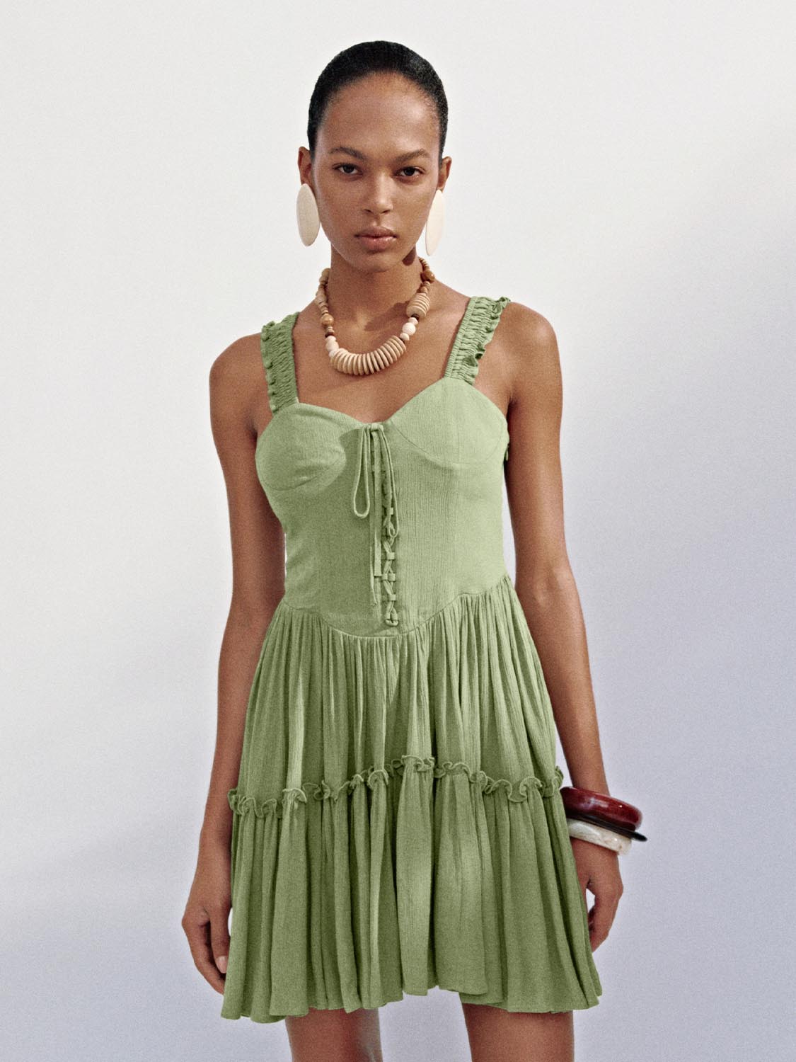 Wide Strap A-Line Dresses