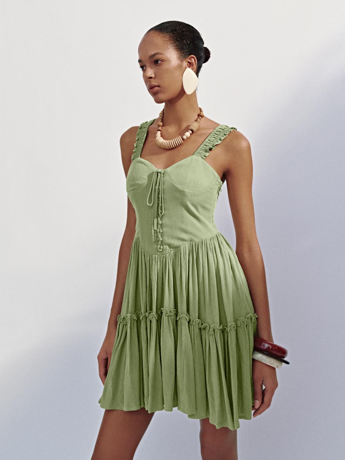 Wide Strap A-Line Dresses