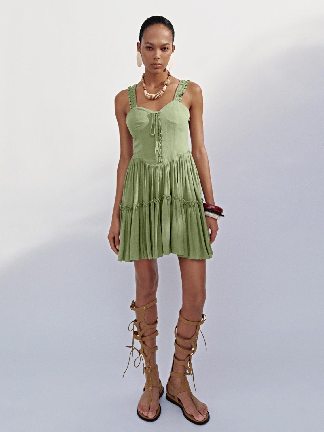 Wide Strap A-Line Dresses