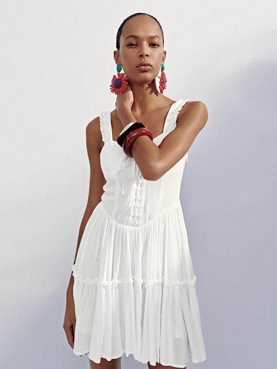 Wide Strap A-Line Dresses