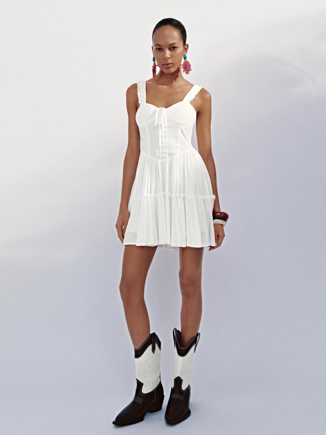 Wide Strap A-Line Dresses