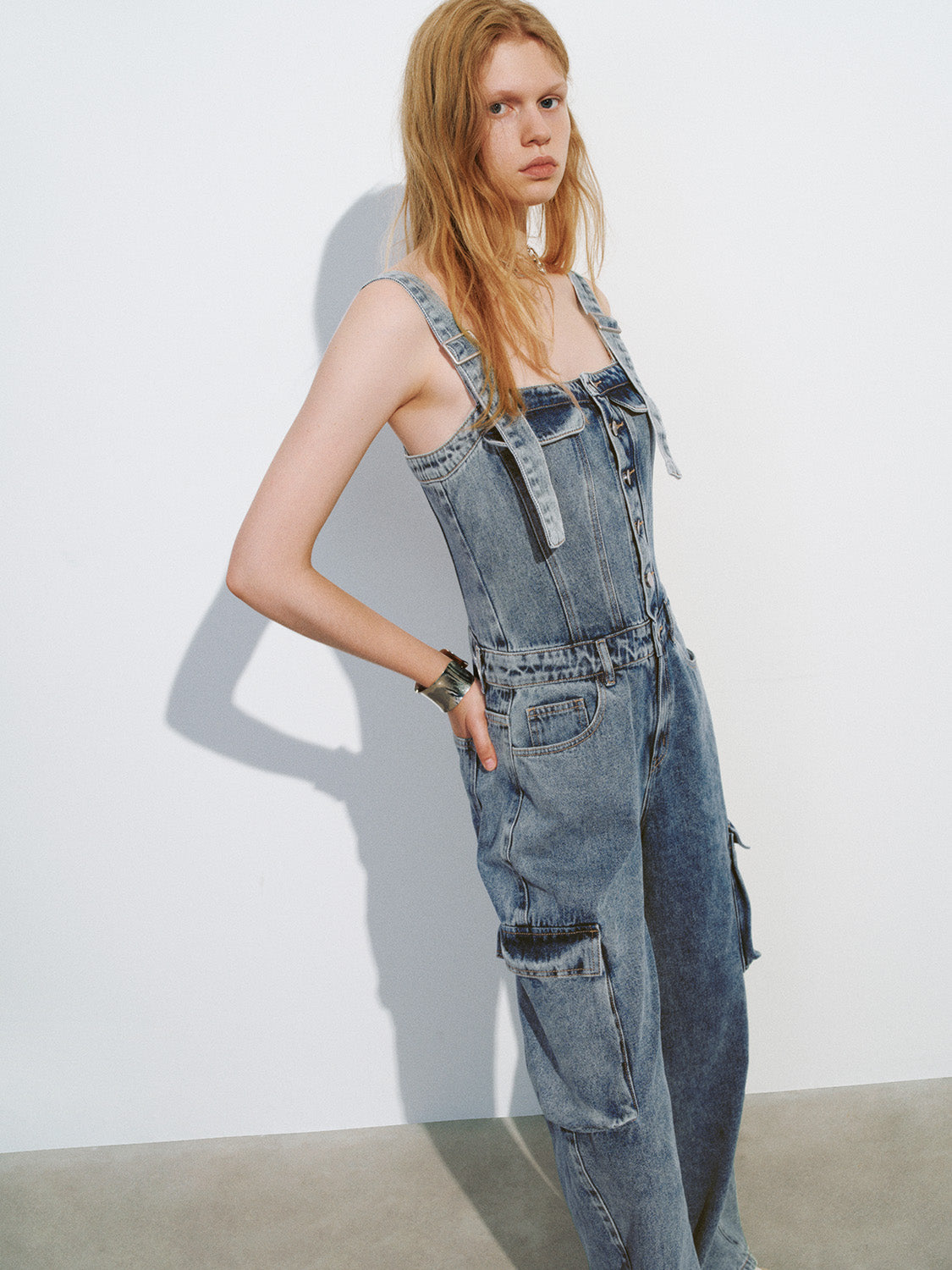 Loose Denim Overall