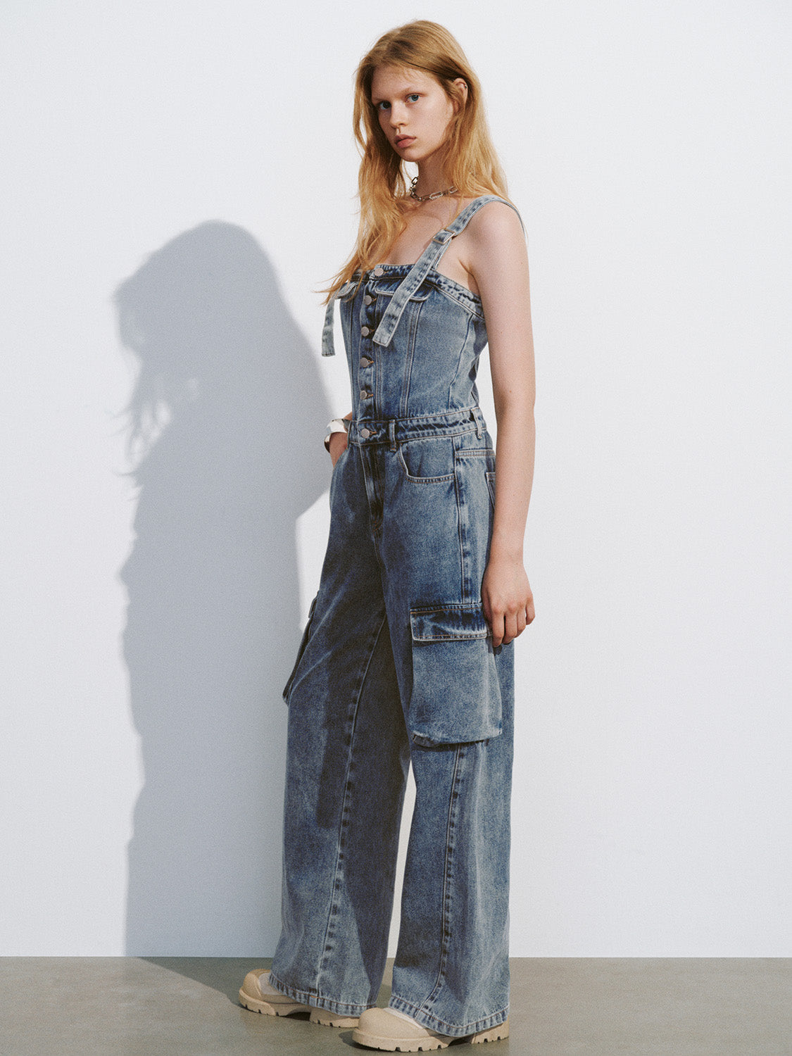 Loose Denim Overall