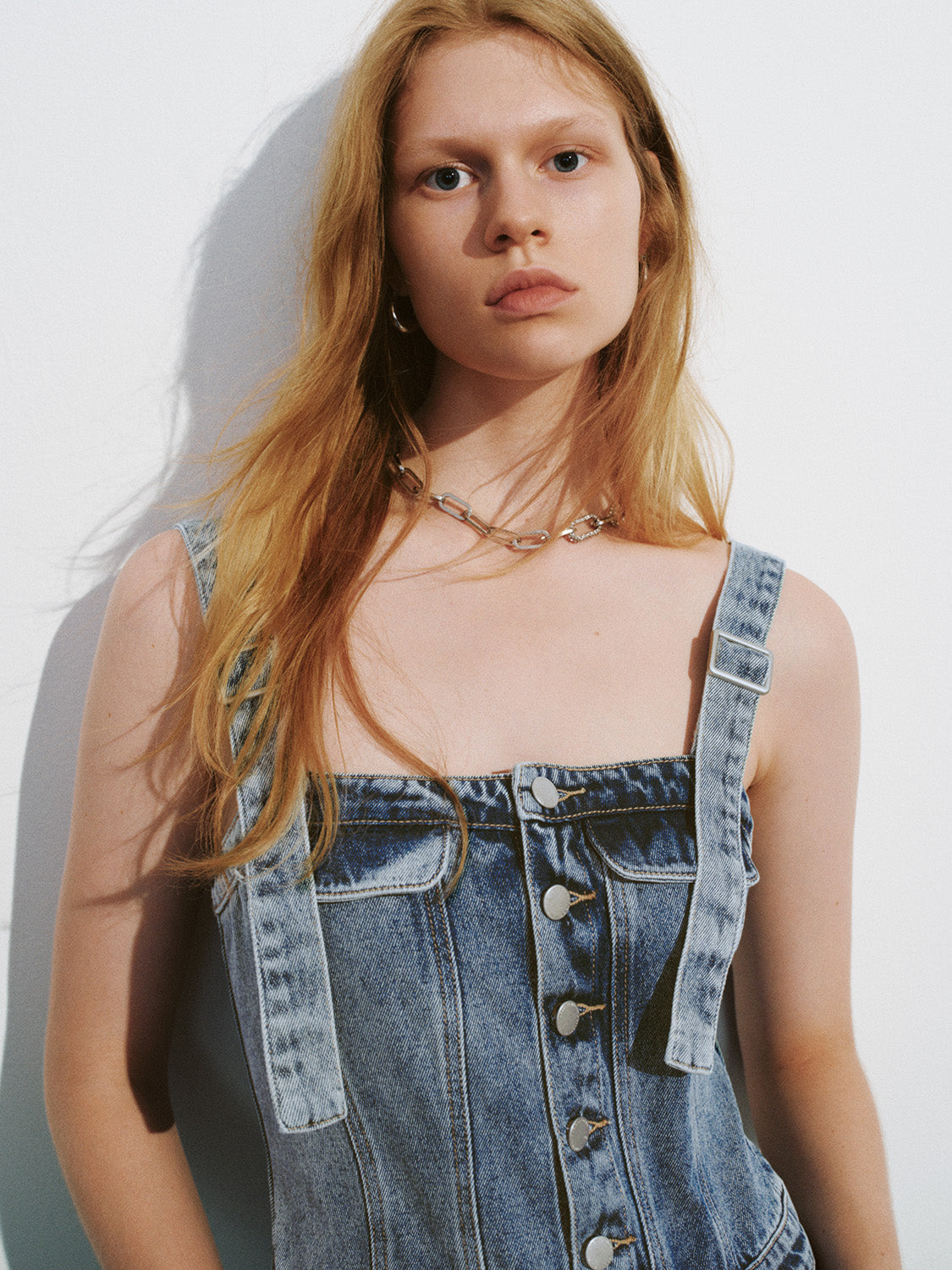 Loose Denim Overall
