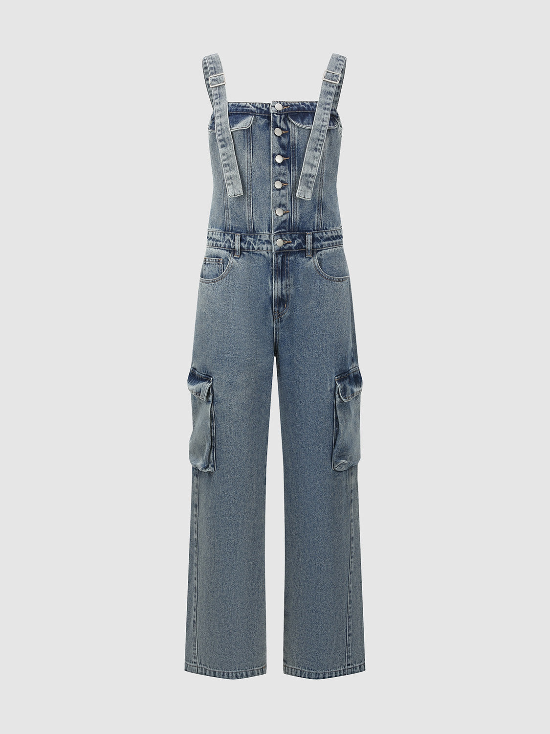 Loose Denim Overall