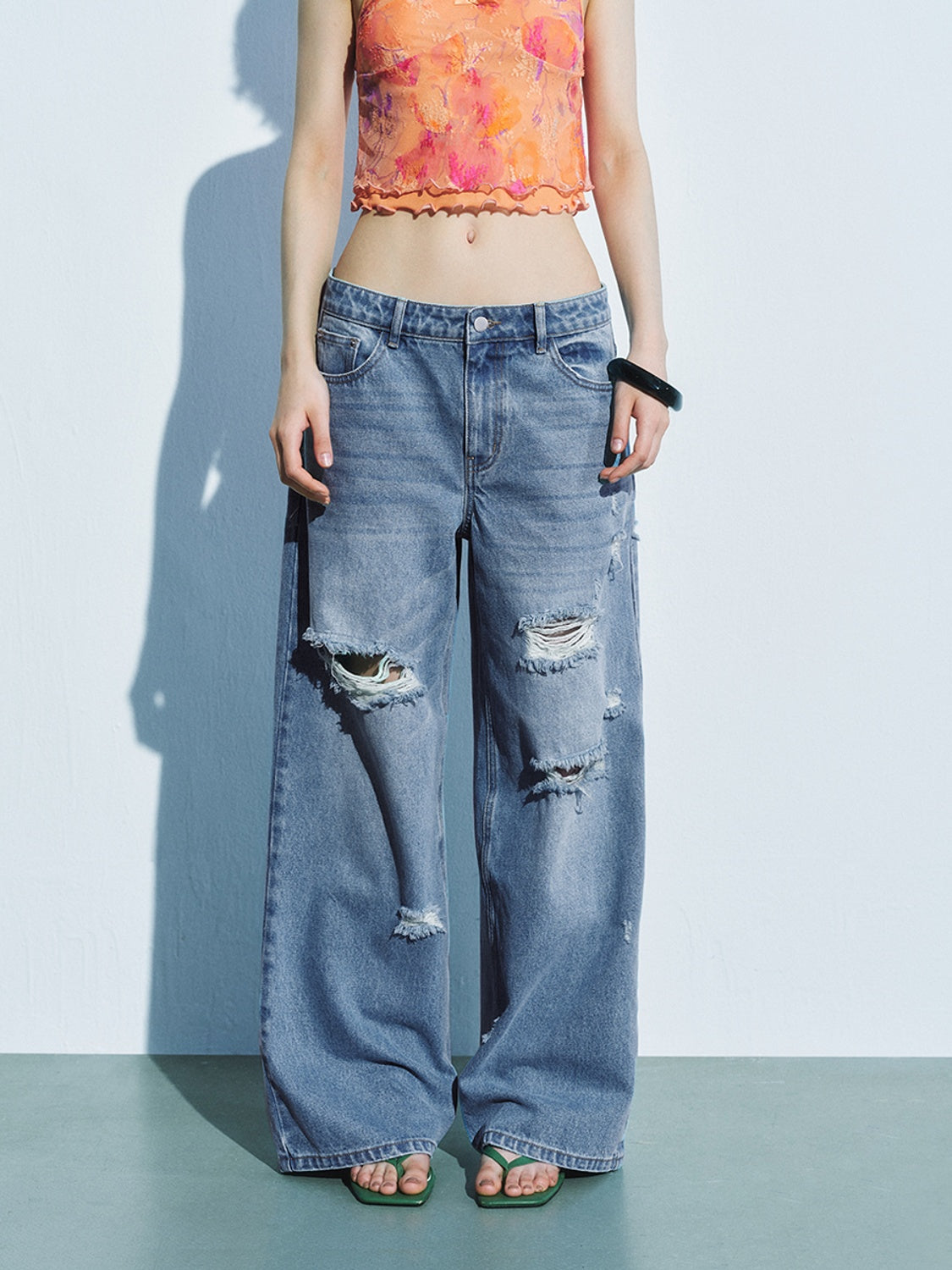 Ripped Denim Jeans