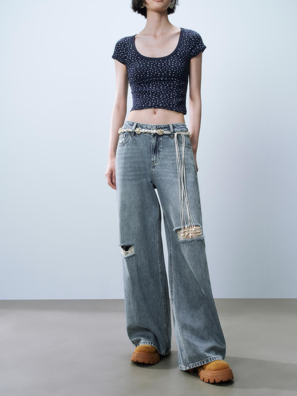 Ripped Denim Jeans