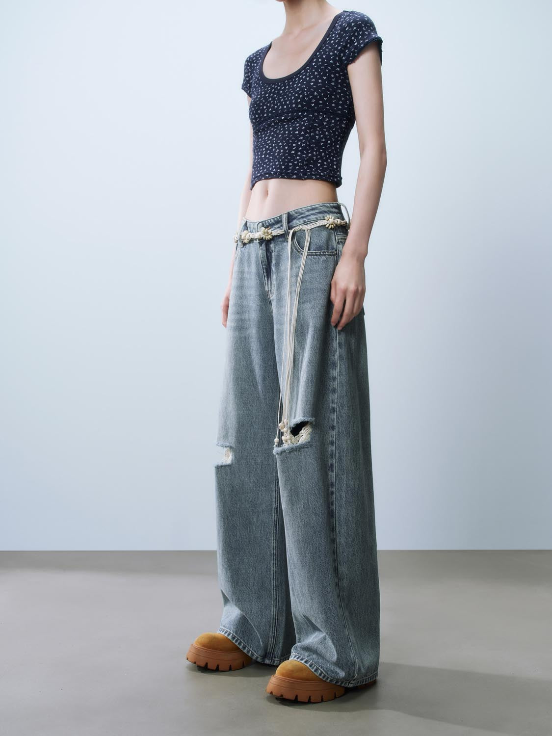 Ripped Denim Jeans