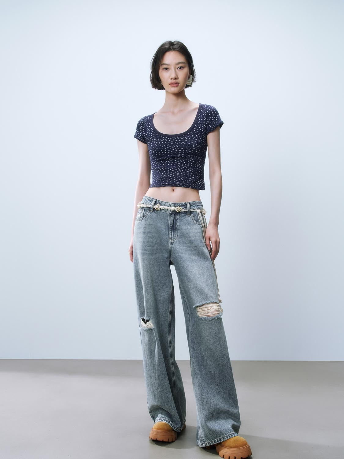 Ripped Denim Jeans