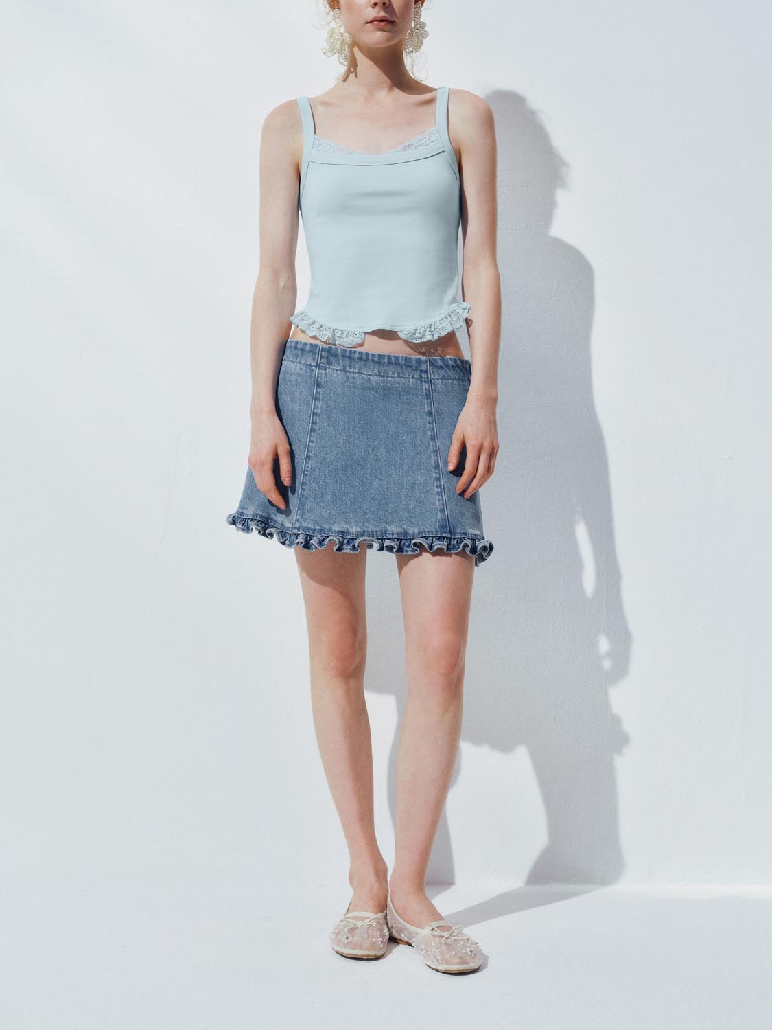 Denim Mini Skirts